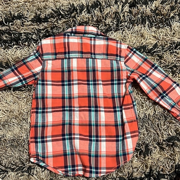 Carters Boys Long Sleeve Button Down 3T - Picture 4 of 5